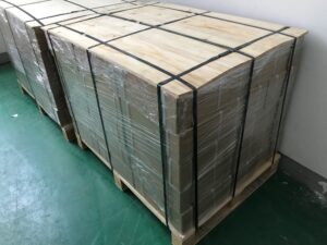 Fig. 8 - Securing the pallet for transportation